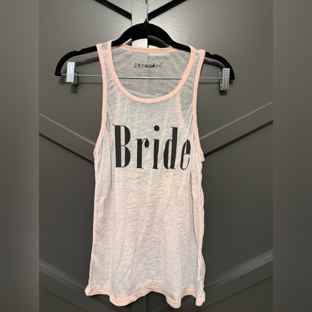 🌀Stranded Women's Light Pink 'Bride' Tank Top